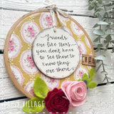 Embroidery Hoop - Friends are Like Stars 14483