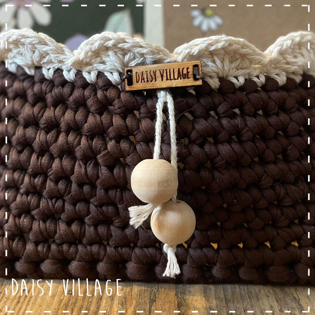 Crochet Oblong Storage Basket 14489