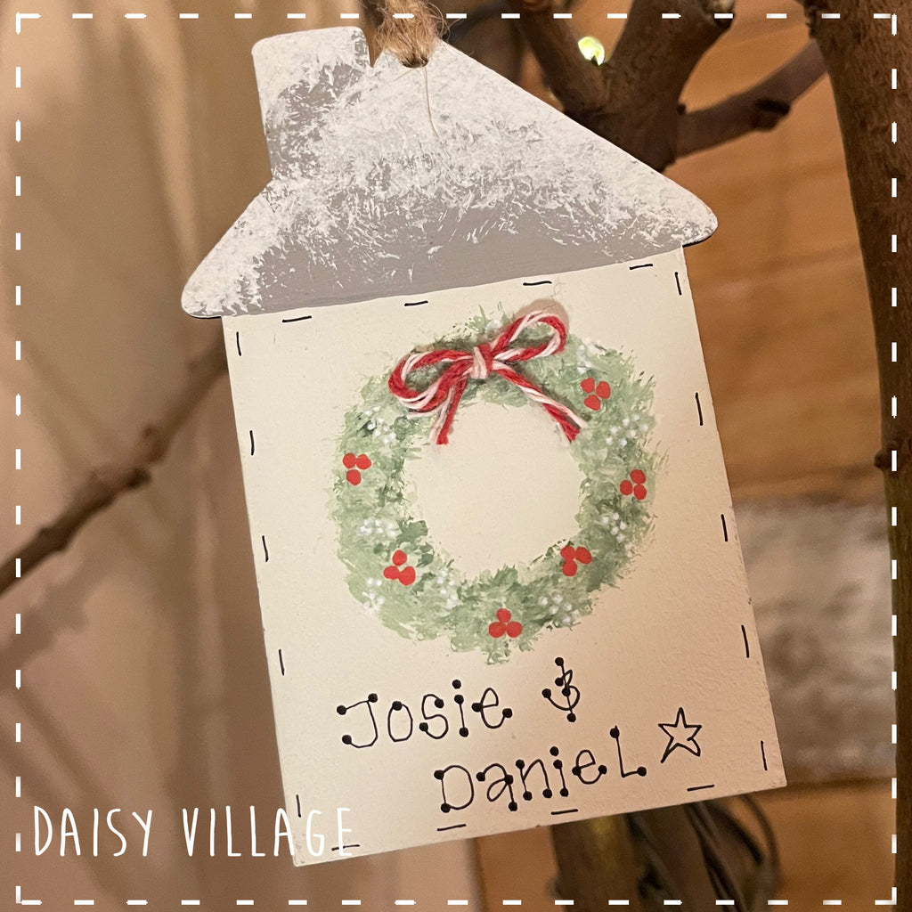 Christmas Wreath House Plaque 14497