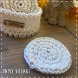 Crochet Round Coasters in Crochet Basket Gift Set 14500