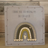 Handmade Rainbow Greetings Card - Personalised 9975