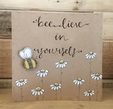 Personalised Card / Postcard - Bees & Daisies 8721