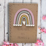 Handmade Rainbow Notebook - Personalised 9959