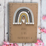 Handmade Rainbow Notebook - Personalised 9959