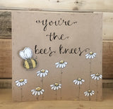 Personalised Card / Postcard - Bees & Daisies 8721