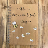 Personalised Notebook BLANK - Little Daisies & Bee 9682