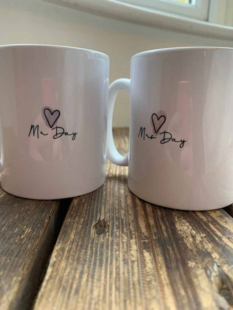Highlights Personalised 10oz Mug Set - Hubby / Wifey 10705