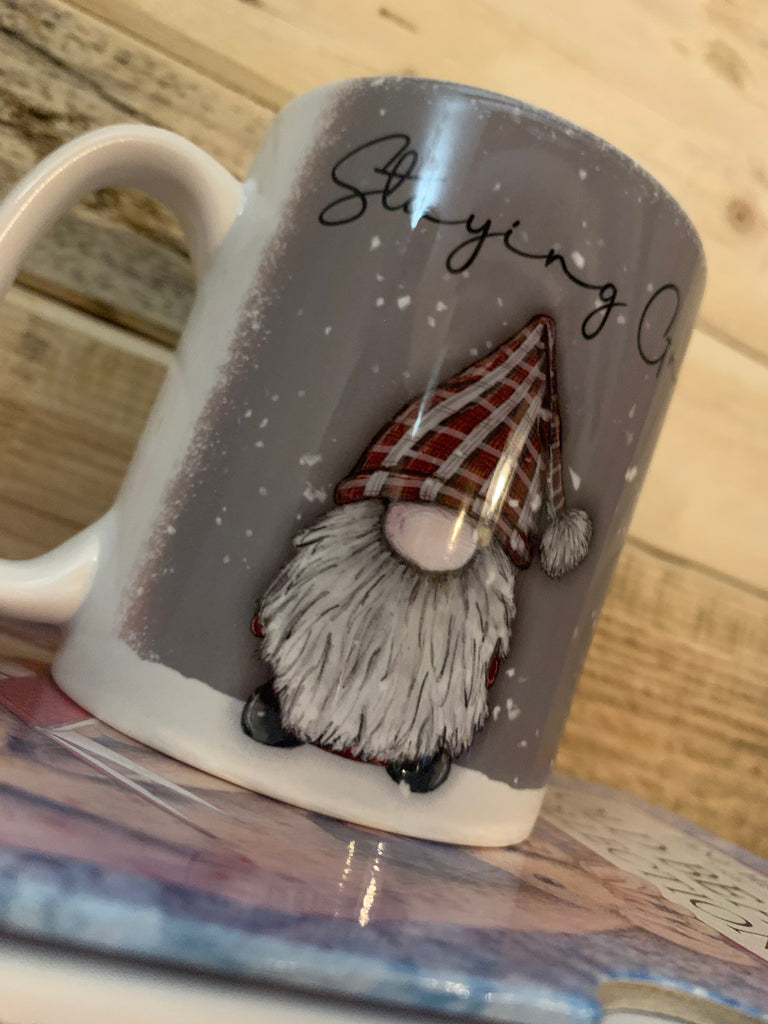 Gnome Snowy 10oz Mug - Staying Gnome for Christmas 10706
