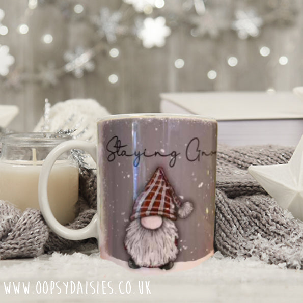 Gnome Snowy 10oz Mug - Staying Gnome for Christmas 10706
