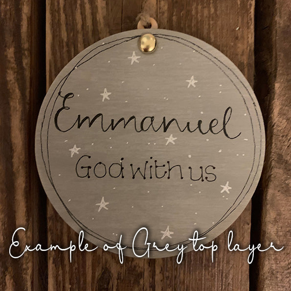 Personalised Layered Bauble - Stag 10751