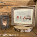 Personalised Christmas Gnome Family Print 12202