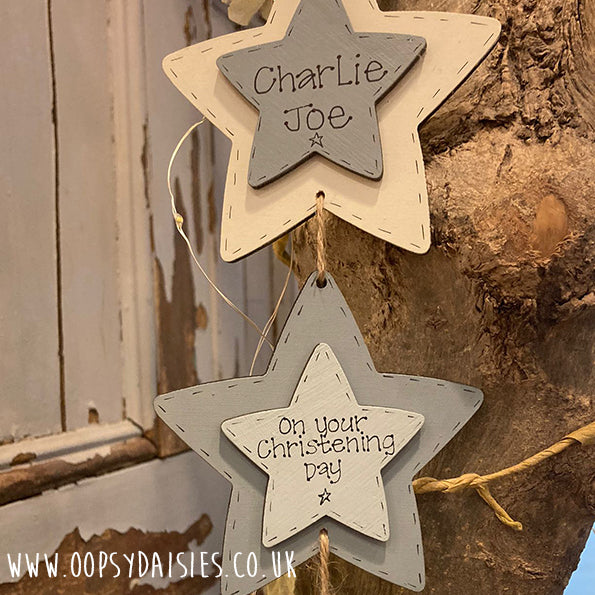 Set of 3 Double Star Plaques 12574