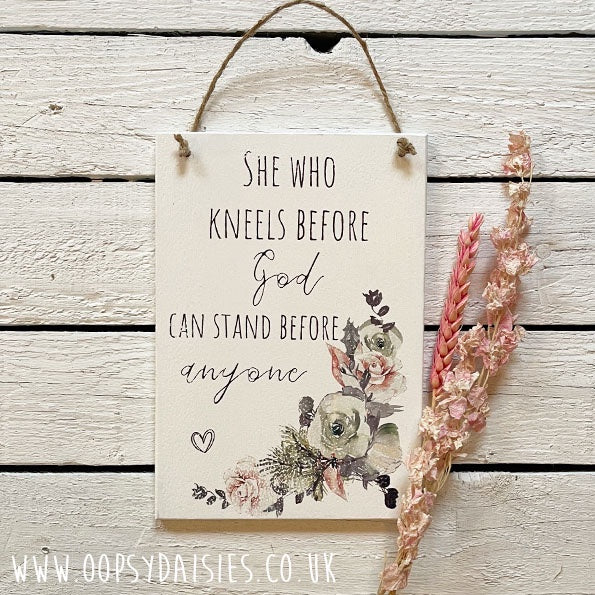 Plaque A5 - Stand Before Anyone 13050