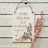 Plaque A5 - Stand Before Anyone 13050