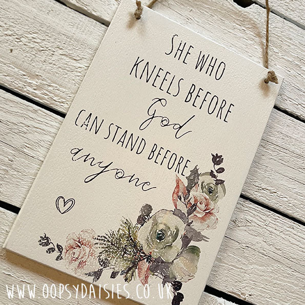 Plaque A5 - Stand Before Anyone 13050