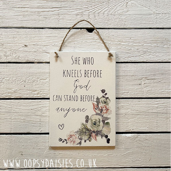 Plaque A5 - Stand Before Anyone 13050