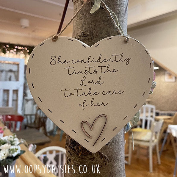 Heart 6" - She Confidently Trusts 13053