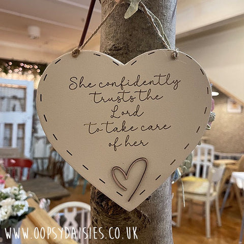 Heart 6" - She Confidently Trusts 13053