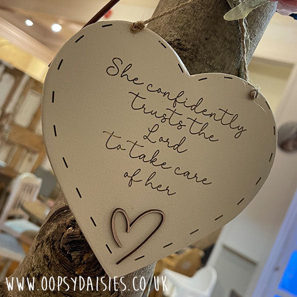 Heart 6" - She Confidently Trusts 13053