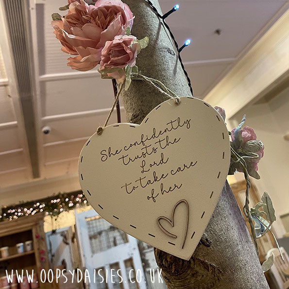 Heart 6" - She Confidently Trusts 13053