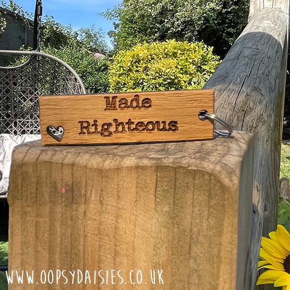 Keyring Tag with Heart - Made Righteous 13059