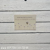 Print / Postcard Daisies & Bee - Held 13063