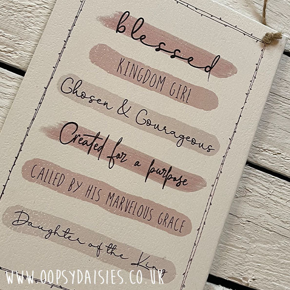 Plaque A5 - Daughter of the King 13068