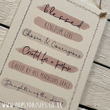 Plaque A5 - Daughter of the King 13068