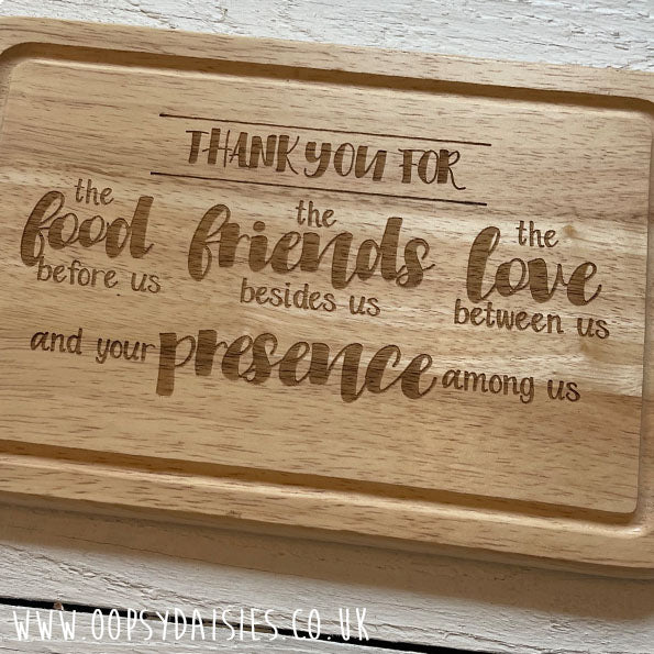 Chopping Board with Ridge Sm - His Presence 13073