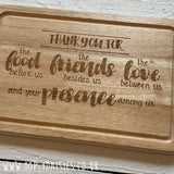 Chopping Board with Ridge Sm - His Presence 13073