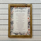 Handmade Rustic Sign Long Lg - Psalm 23 13076