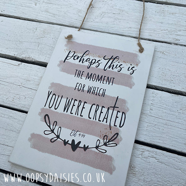 Plaque A5 - For which you were created 13099