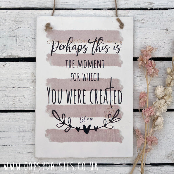 Plaque A5 - For which you were created 13099