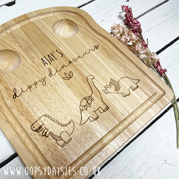 Wooden Board Toast - Dinosaurs 13164