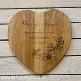 Heart Chopping Board - Nanny's House 13167