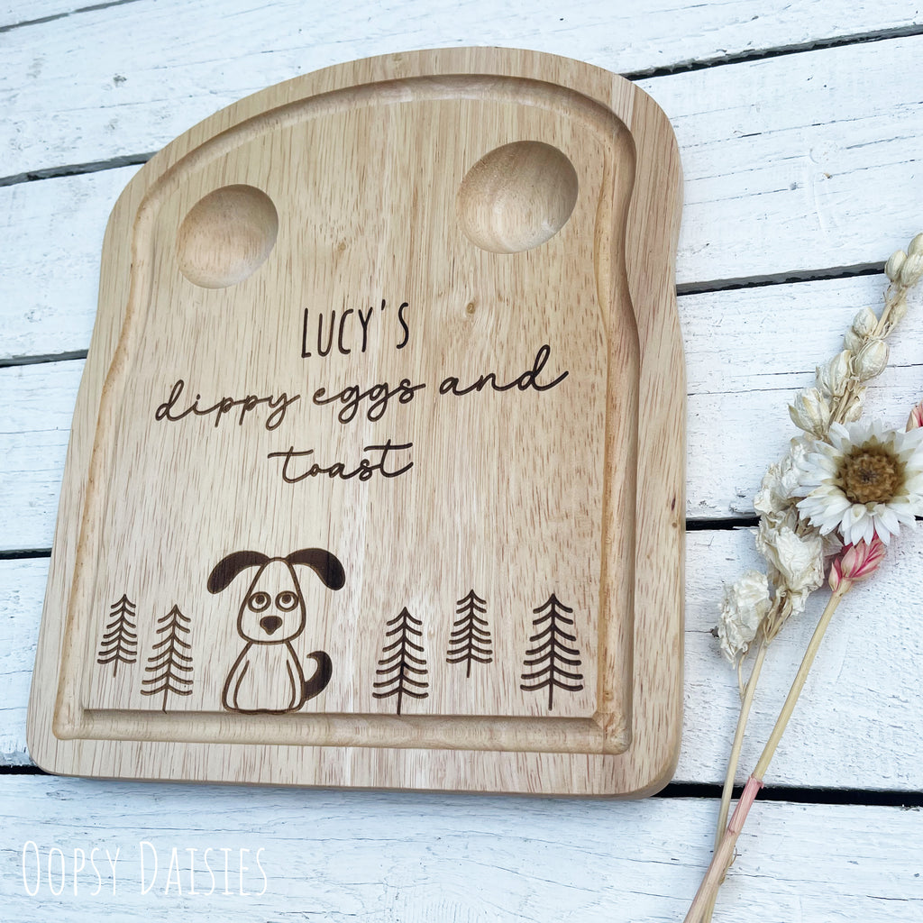 Wooden Board Toast - Dog 13626