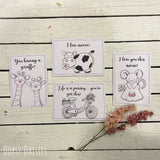 Print / Postcard - Doodles / Bike 13653