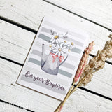 Card - Watering Can Blue - Baptism 13667