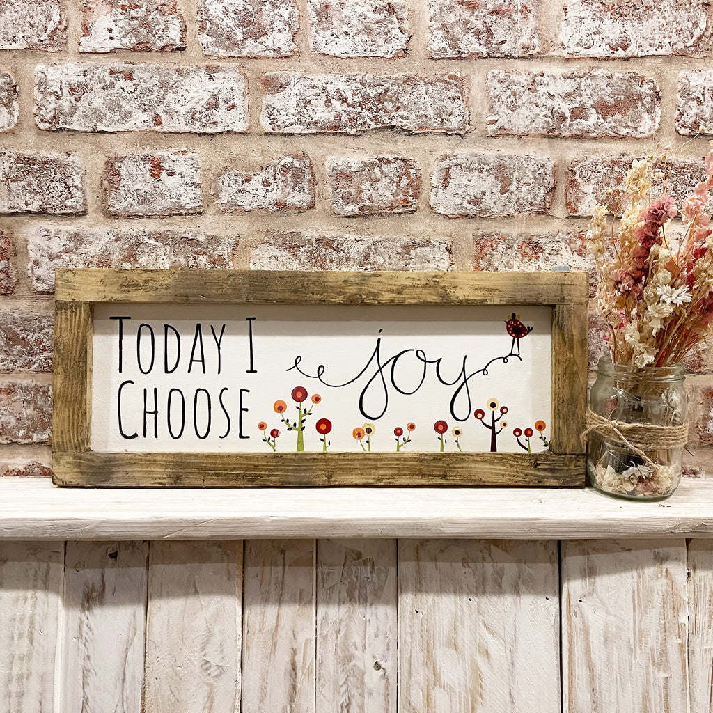 Handmade Sign Long Md - Choose Joy 13815