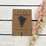 Personalised Mini Posy on Card - Star Teaching Assistant 13850