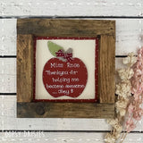 Sign Sm - Apple Teacher Plq in Frame 13852