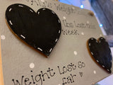 Personalised Square Plaque - Weight Loss 4361