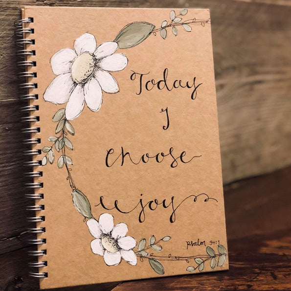 Personalised Notebook - Daisy Wreath 9338