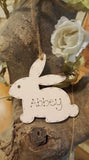 Personalised 3ml Bunny Plaque 825
