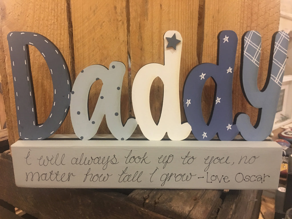 Personalised Daddy on Block 8896