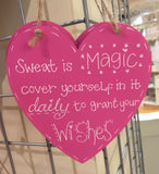 Heart Plaque 10cm 893