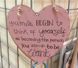 Heart Plaque 10cm 893