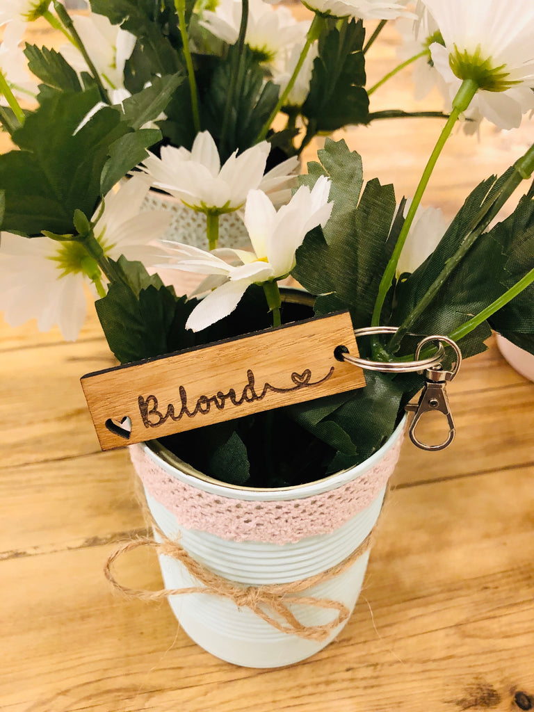 Keyring Tag with Heart - Beloved 9047