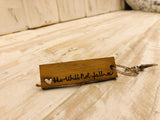 Keyring Tag with Heart - She Will Not Fall 9050