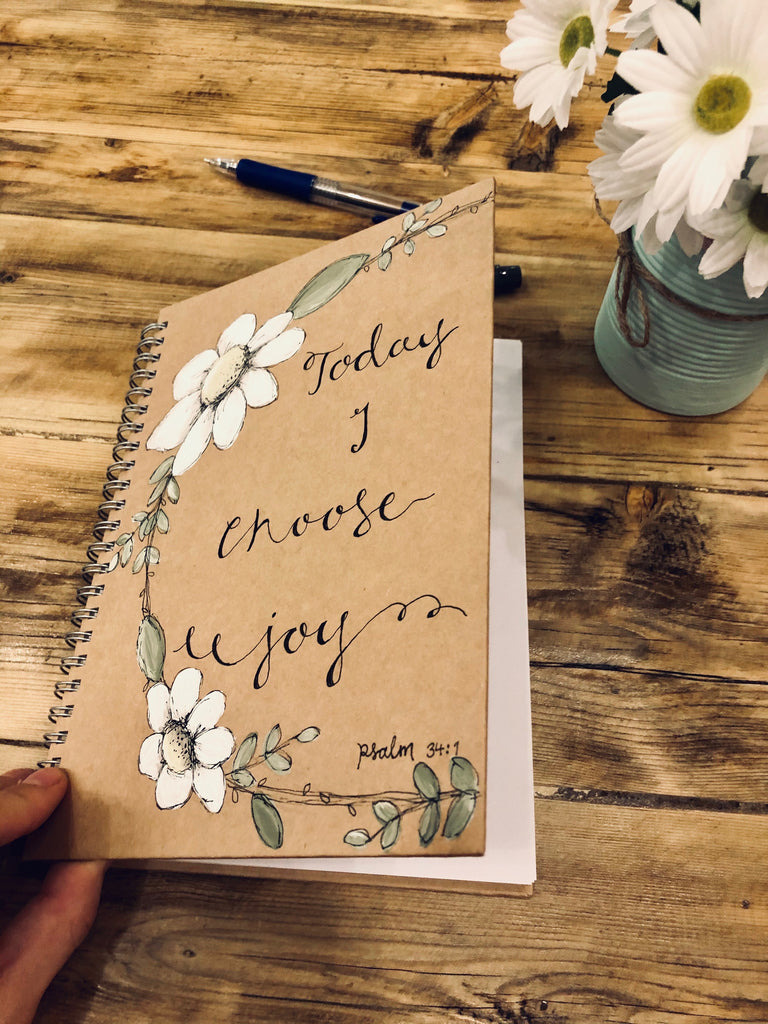 Personalised Notebook - Daisy Wreath 9338